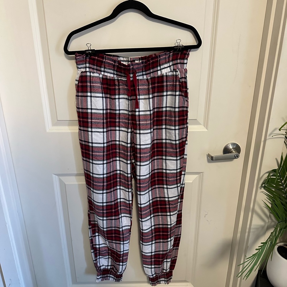 Garage plaid pajama bottoms